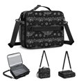 thumbnail image 5 of Moth and Flower Gothic Pattern Insulated Lunch Bag with Shoulder Strap and Bottle Holder,Bento School Lunch Bag Box,11x9.5x3.5 Inches, 5 of 5