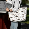 thumbnail image 7 of Fuzoiu Dachshund Dog Print Waterproof Beach Tote Bag for Women Girls with Zipper,Sandproof Pool Swim Bag,Large Capacity Beach Travel Bag for Pool Swim Travel Everyday, 7 of 7
