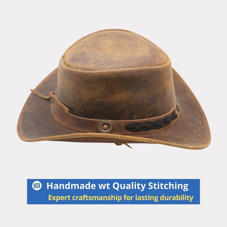Resistance Premium Australian Style Leather Cowboy Hat  display picture 1