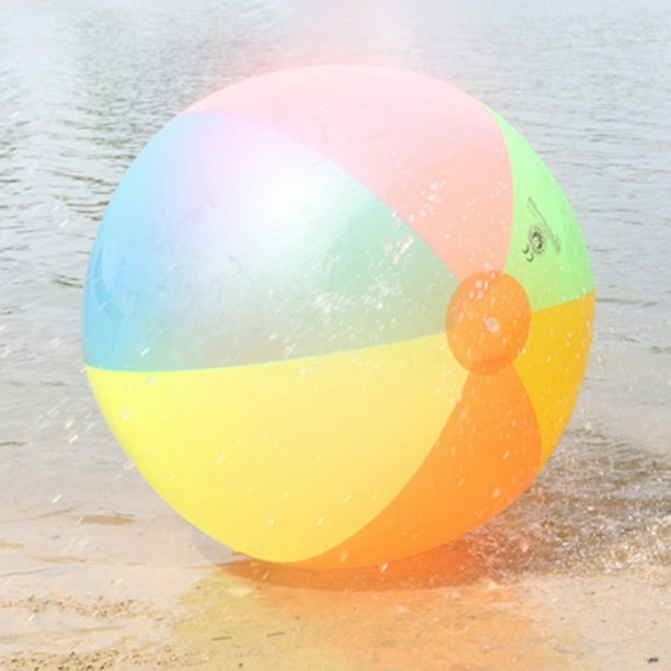 Gonflable Multicolore Arc-en-Ciel Plage Balles pour La Piscine Été