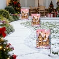 thumbnail image 5 of Meggemo Pink Christmas Garden Flag Double Sided Snowman Moose Pattern Xmas Yard Decor Winter Holiday Accessory for Outdoor Lawn Porch, 5 of 6