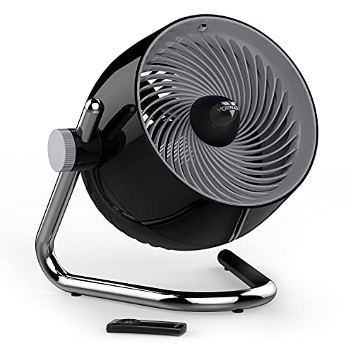 Vornado Pivot6 Whole Room Air Circulator Fan with 4 Speeds, Remote Control, Rotating Axis