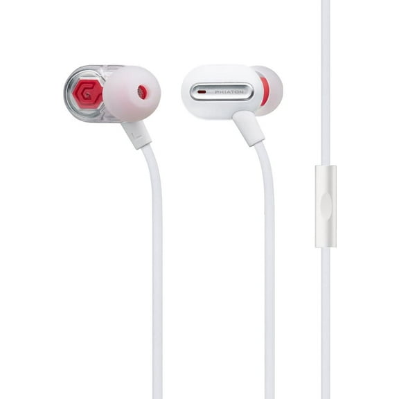 Phiaton MS 300 BA Wired Earphones with Mic – Earbuds with BA Drivers, Headphone Jack, and Inline Remote