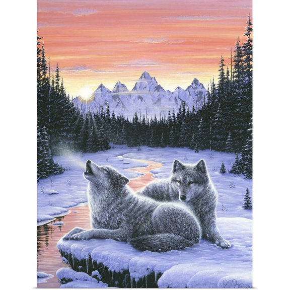 Great BIG Canvas | Rolled Jeff Tift Poster Print entitled Winter's Dawn