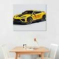 thumbnail image 2 of PRATYUS Car Poster Supercar Posters Car Wall Art Muscle Car Posters Car Canvas Wall Art Car Pictures Car Wall Decor RoomUnframe-style 20x16 Inch, 2 of 3