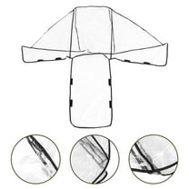 CIMAXIC Double Stroller Wind Proof Cover EVA Transparent Protection from Cold 1Set