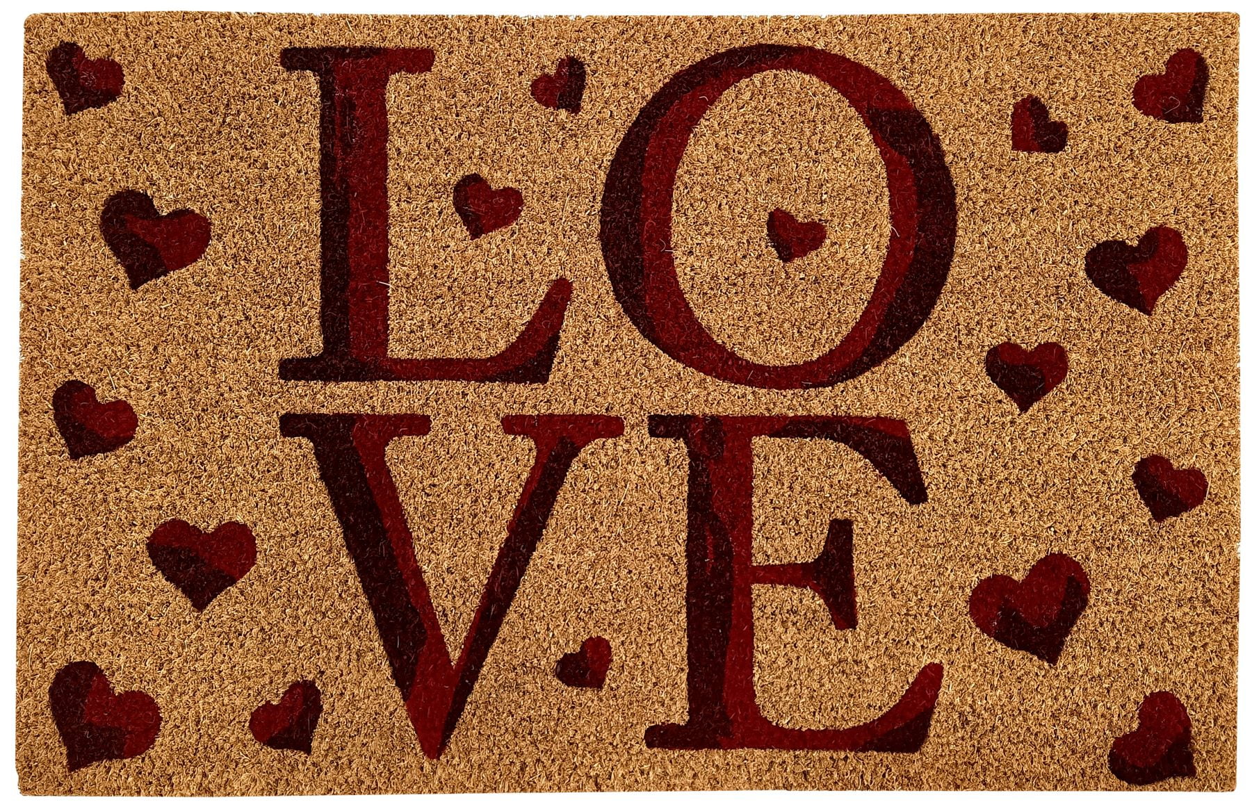 Printed Coir Doormat Welcome Mat Outdoor Beautiful Valentine Love 18"x28" - 第 15/28 張圖片