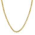 thumbnail image 1 of 14K Yellow Gold Filled Round Box Chain Necklace, 3.4mm, 20", 1 of 1