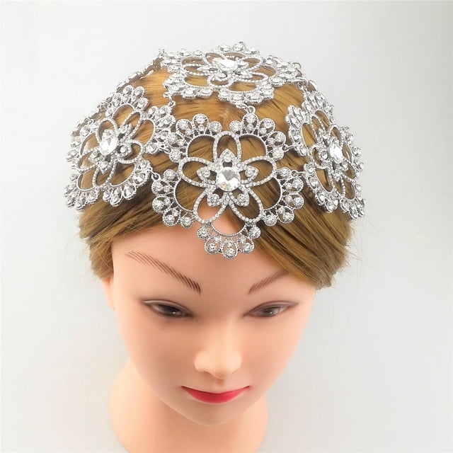 Adorno de Cabello de Cristal Diamante Falso Perfecl Tiara de Novia