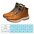 thumbnail image 3 of Botas Cuero de PU Cómodo Hombre Invierno cálido para viajes al aire libre (40) Marrón claro Marrón Likrtyny Tenis De Mujer Tenis De Hombre, 3 of 7