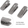 thumbnail image 2 of Velvet Hangers Clips 24 Pack Pants Hangers Velvet Clips Strong Finger Clips Perfect for Thin Velvet Hangers (Grey), 2 of 4