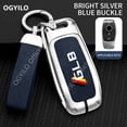 thumbnail image 3 of Zinc alloy+leather Car Key Housing For Mercedes Benz GLB A 3 buttons Car Key Case GLA GLC ML GLK E Class W213 S Class E400, 3 of 12