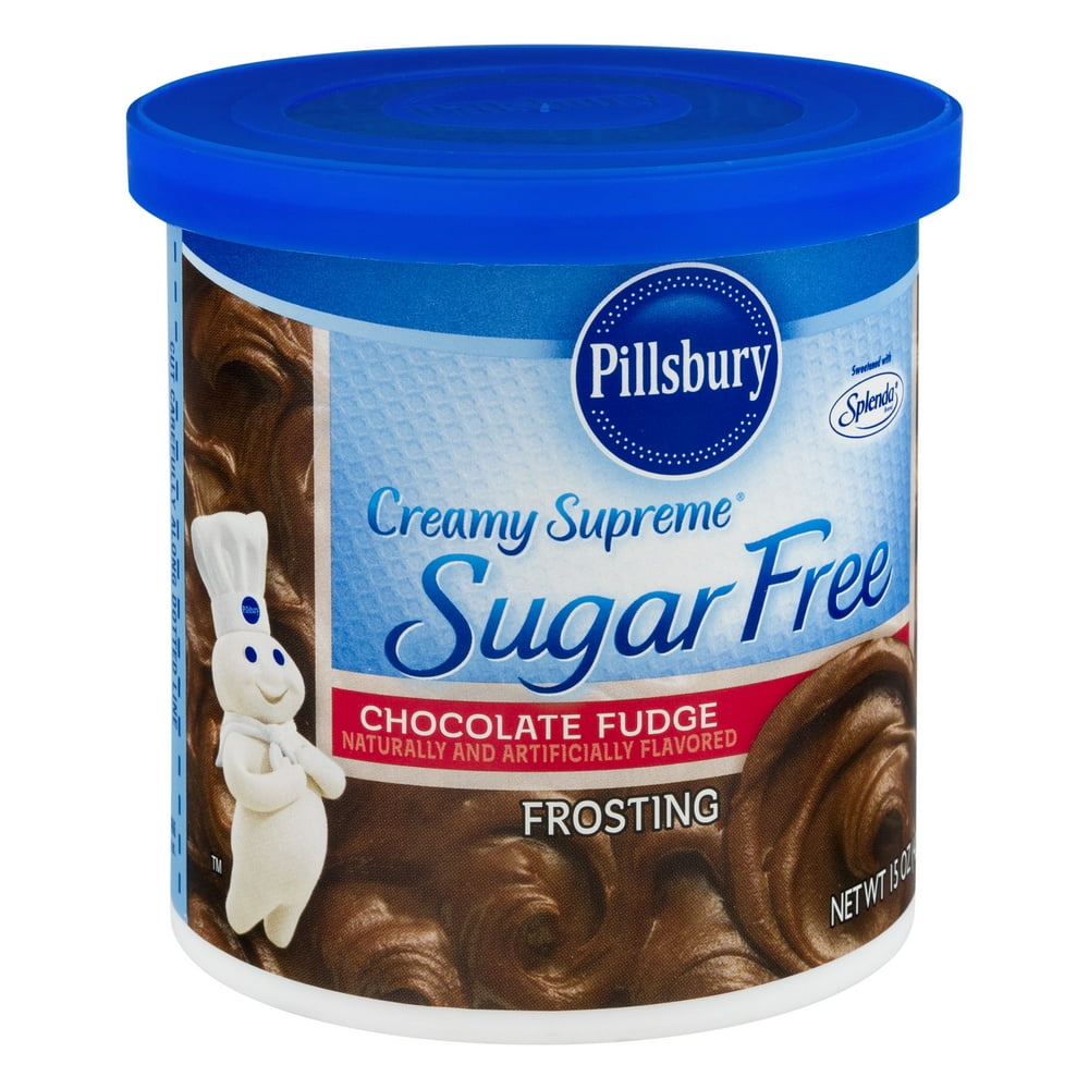 Pillsbury Creamy Supreme Sugar Free Chocolate Fudge Frosting, 15 oz