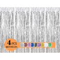 thumbnail image 1 of Cortinas de oropel de metal/cortina de flecos de aluminio, fiesta de cumpleaños/fiestas/boda,, 1 of 5