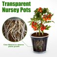 thumbnail image 3 of YALIOURS Clear Nursery Pots,10 Pack 6 Inch Clear Plant Pots with Saucer, Transparent Plastic Garden Pots with Drainage Hole for Ou, 3 of 7