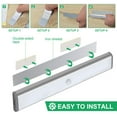 thumbnail image 5 of LEPOTEC LED Motion Sensor Cabinet Light,Under Counter Closet Lighting, Wireless USB Rechargeable Kitchen Night Lights,Battery Operated Light,20 LED Light for Wardrobe,Closets,Cabinet,Cupboard,3 Pack, 5 of 8