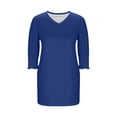 thumbnail image 6 of Women's Long Sleeve V-Neck Casual Dress with Elastic Cuffs for Everyday Wear, 6 of 6
