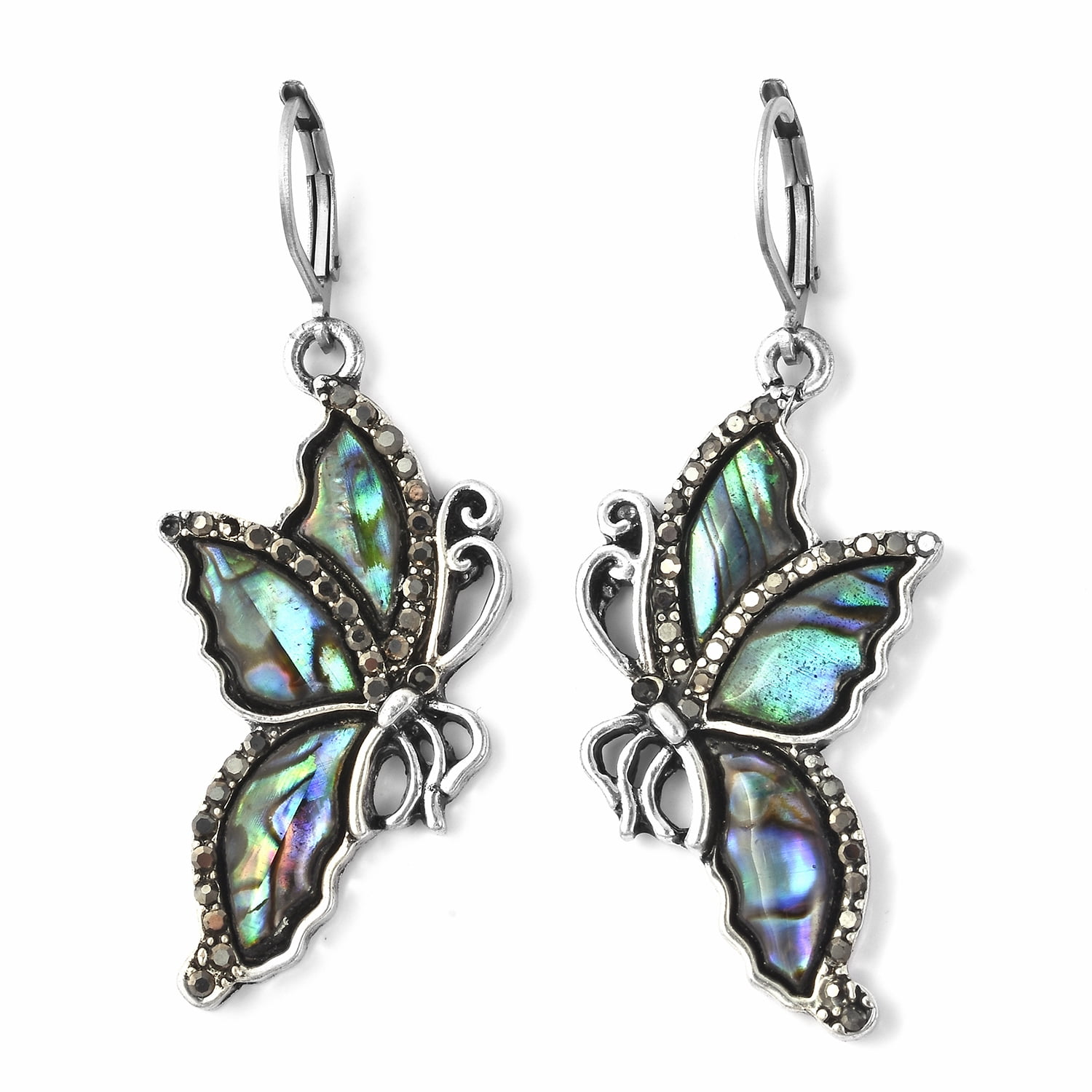Dangle Drop Earrings Black Crystal Women Jewelry for Gift Ct 10 Stainless Steel 