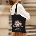thumbnail image 4 of Tote Canvas Bag Large Capacity Grocery Shopping Bag Senior Sense Color Printing Cloth Bag Student Canvas Bag, 4 of 7
