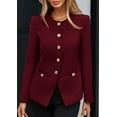thumbnail image 3 of PRETTYGARDEN Women's Fall Blazers Button Down Fitted Lightweight Dressy Work Suit Jackets Trendy Business Casual Outfits, 3 of 10