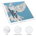 thumbnail image 3 of Werpe Bird Wings Blue Background Polyester Cloth Napkins for Farmhouse Party Dining Table Decor, Washable Napkins for Party Dinner Decoration - Set of 4 6 PCS, 3 of 7