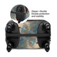 thumbnail image 2 of Balery Beautiful Red Train Hot Air Balloon Funda de equipaje, fundas para maletas, elástica, lavable, protector de maletas, compatible con maletas de 18 a 32 pulgadas-Medium, 2 of 7