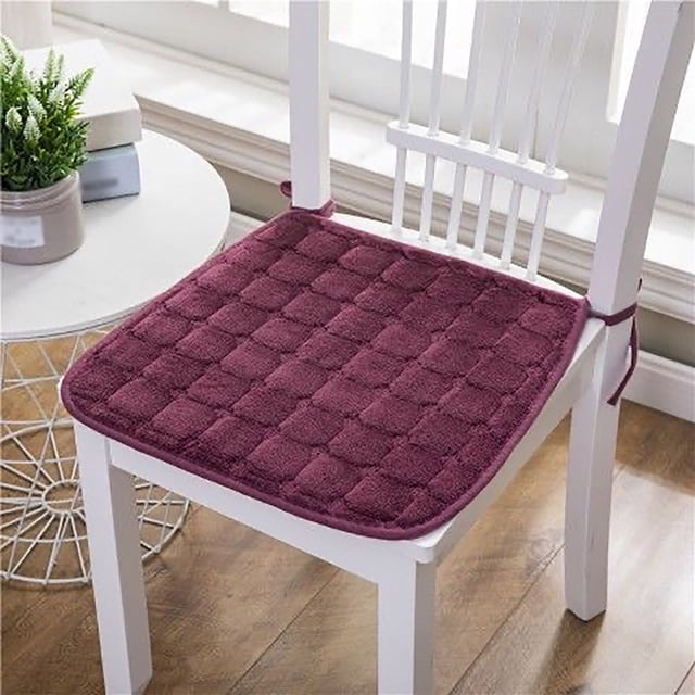 And Comfortable Chair Cushion With Fixed Rope Non Winter Warm Seat Cushion Comfortable Dining Chair Cushion Suitable For Home Patio Dormitory Library Firm Seat Cushion