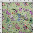 thumbnail image 4 of oneOone Velvet Light Green Fabric Butterflies Sewing Fabric By The Yard Printed Diy Clothing Sewing Supplies 58 Inch Wide-3Y, 4 of 7