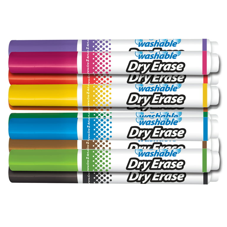 Cra-Z-Art Washable School Dry Erase Board Markers, 10 Count 