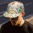 thumbnail image 6 of Vintage Snapback Hat for Men & Women - Antique Lovers Baseball Cap with Worn-Out Effect, Adjustable Flat Brim, Rustic Style, 6 of 8
