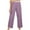 AA-Purple, variant on QATAINLAV Women 2025 Summer Cotton Linen Pants Solid Color High Waisted Wide Leg Trousers Trendy Side Button Lightweight Beach Pants with Pockets Purple L