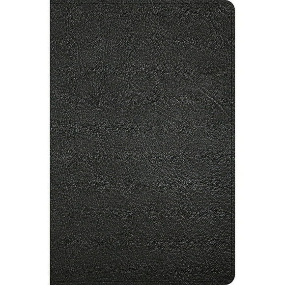 KJV Thinline Bible, Black Genuine Leather