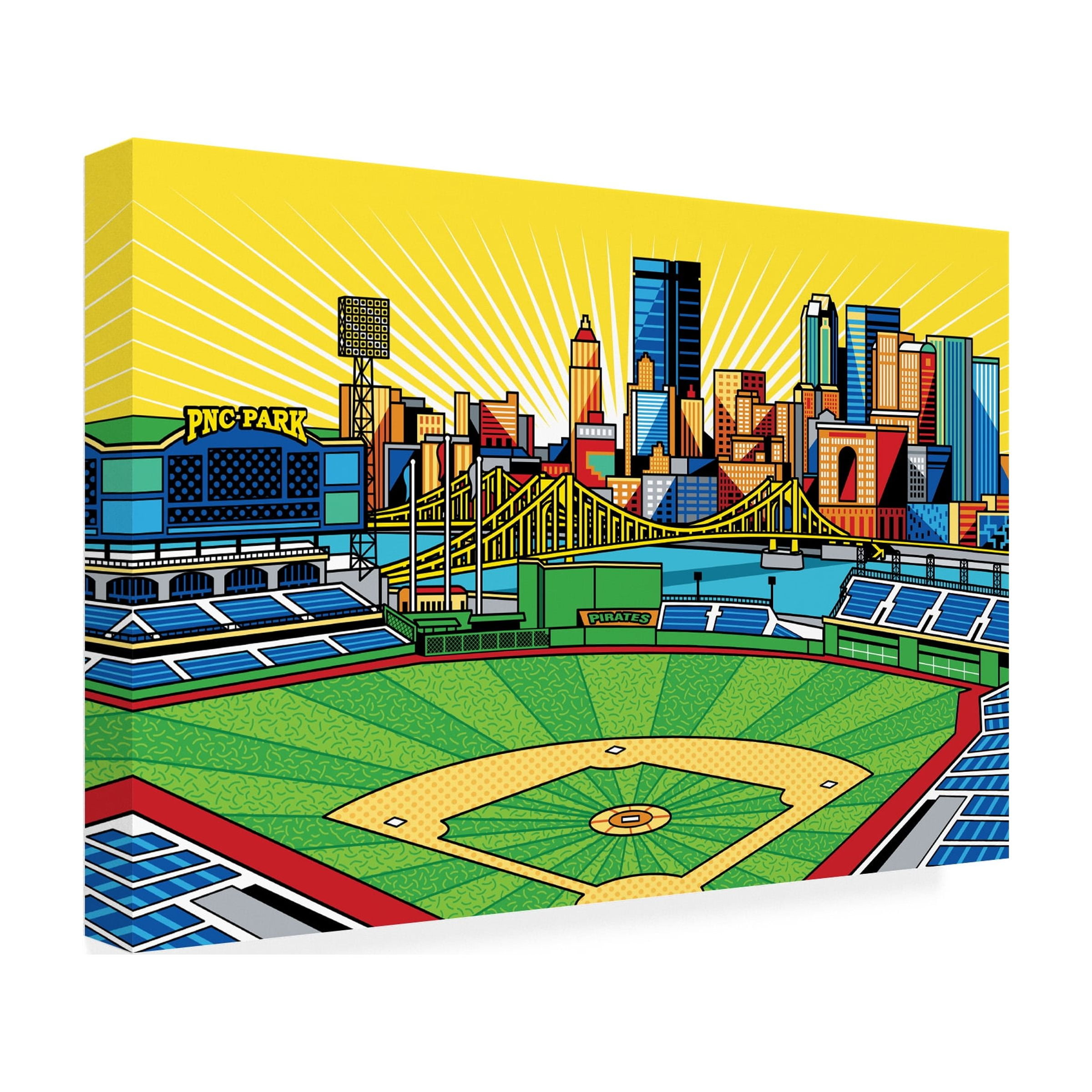 Ron Magnes 'PNC Park Pittsburgh' Canvas Art