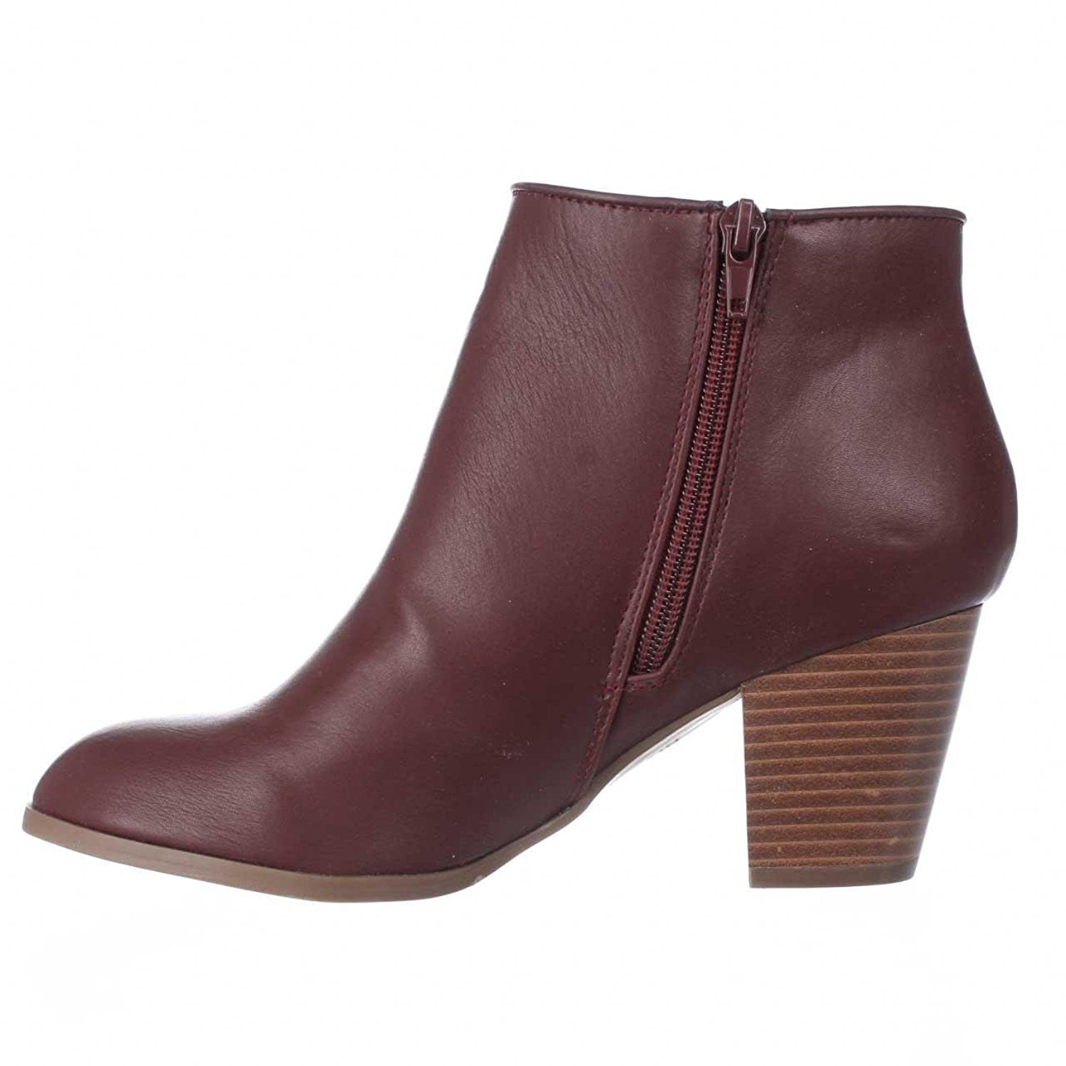 Womens JAMILA Leather Round Toe Ankle Cowboy Boots