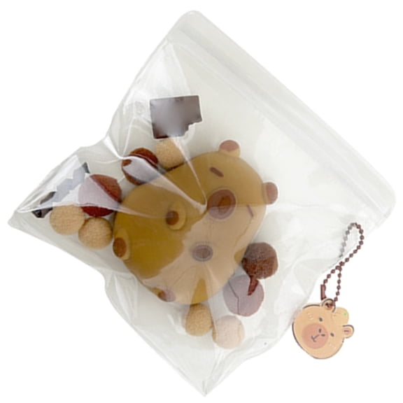 Elegant Capybaras Squeeze Keychain Accessory Stress Reliever with Realistic for Home or Car Use