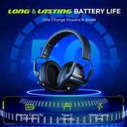 Seenda Wireless Gaming Headset for PC PS4 PS5, 2.4G USB Gamer Headphones with Embeddable Microphone