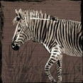 thumbnail image 3 of OnRei 15x15 Black Modern Framed Museum Art Print Titled - Zebra Walk Brown, 3 of 5