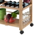 thumbnail image 5 of Winsome Finland Transitional Solid Wood Kitchen Cart in Natural, 5 of 12