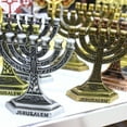 7 Branch Candle Holder Jerusalem Candlestick 12 Tribes Israel Menorah