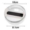 thumbnail image 2 of 40 OZ Tumbler Lid Replacement Fit for Cup, 2 Pack Clear Replacement Lids Fit for Travel Tumbler, Spill Proof Tumbler Covers for Cup Accessories - Style 2, 2 of 5