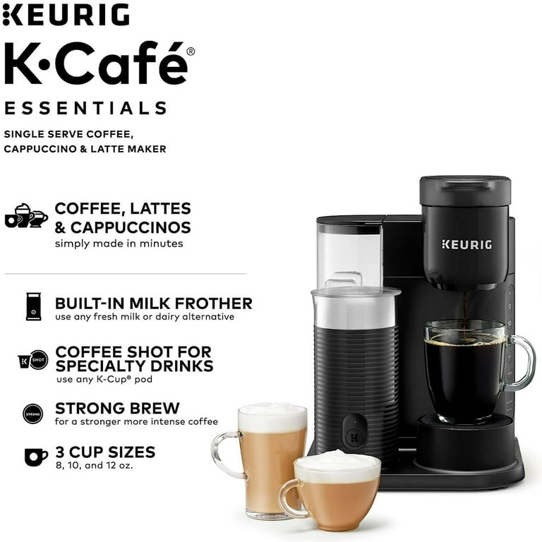 Keurig K-Cafe Essentials Single Serve K-Cup Coffee Maker - Factory Refurbished