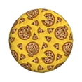 thumbnail image 4 of Spare Tire Cover, Cute Mushrooms Pizza Wheel Cover Tire Covers For Trailers Car Truck Camper Universal Tire Covering Fits Diameter14"-17", 4 of 4