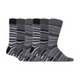 thumbnail image 1 of Sock Snob - Mens 6 Pack Colourful Striped Patterned Dress Cotton Socks In 7 Styles, 1 of 2