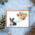 thumbnail image 3 of Boston Terrier With Balloons Card - Boston Terrier Birthday Card - Happy Birthday - Dog Lover - Dog Mom - Gift For Family Friend$$Office, 3 of 8