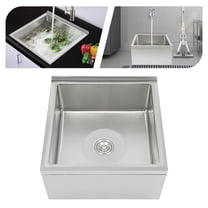 Free Standing Utility Sink Single Bowl Commercial Sink Restaurant Kitchen Sink