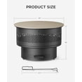 thumbnail image 7 of 26 inch Fire Pit with Grill & Lid, Firepits for Outside Wood Burning Fire Pit Table with Fire Poker, Multifunctional Outdoor Fire pits for BBQ, Table, Bonfire, Camping, Backyard, Patio, Picnic, 7 of 7