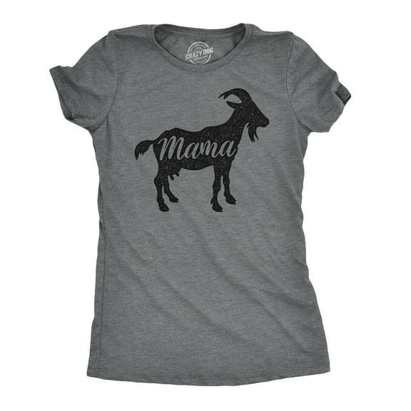 Womens Mama Goat T Shirt Funny Farm Animal Mothers Day Mom Tee Womens Graphic Tees