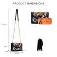 thumbnail image 3 of Wrangler Women's Flap Crossbody Purse, Vintage Floral Print Shoulder Bag with Chain Strap, Black, 3 of 7