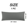 thumbnail image 6 of REGALWOVEN Zippered Body Pillow Cover Egyptian Cotton Pillowcases, Standard Dark Gray, 6 of 7