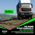 thumbnail image 6 of Rhino USA Recovery Tow Strap (6" x 30') - 48,000lb Break Strength - Emergency Recovery Strap Tow Rope for Big Trucks, SUV, Backhoe, Excavators & More - Heavy Duty Towing Strap for Offroad 4x4 Use, 6 of 7